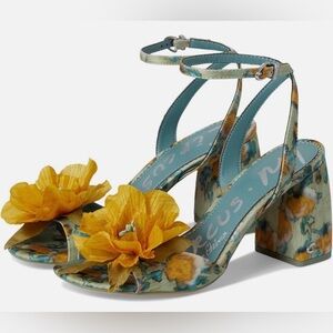 Circus by Sam Edelman “Aria” Floral Block Heel Sandals